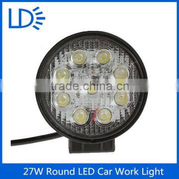Hot sell 27 watt small led car work light12v Round shape 27w magnetic led work light