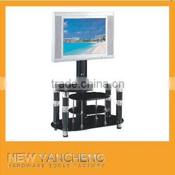 Modern 3 tier led Glass Tv Stand