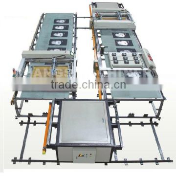 flat table automatic t-shirt screen printing machine line