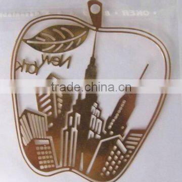 High Quanlity Hollow Out Metal Badge,silver Metal Bookmark,stainless Steel Etched Tag