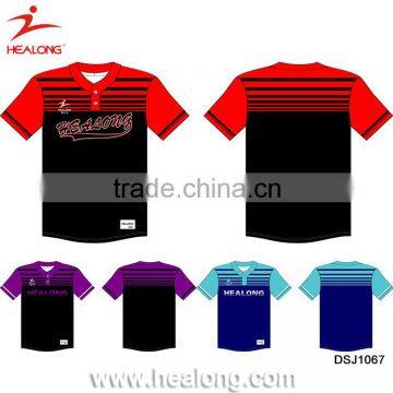 Professional Sublimation China Factory OEM Baseball Softball Training Sports Wear Jersey Uniforms