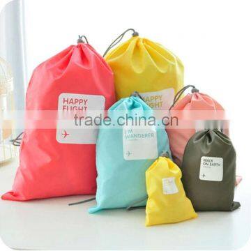 factory custom nylon drawstring storage bag for small quantity order