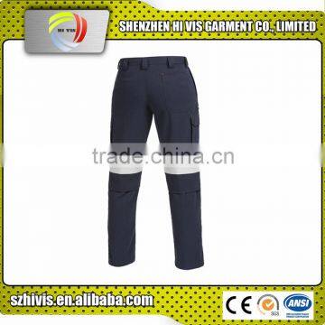 High Quality hi Vis Reflecitve Tape Safety Work Navy Cargo Pants photo-4
