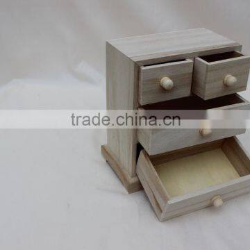 4 Draw Hot Sale Wooden Box for Jewelry or Watch Storage Box