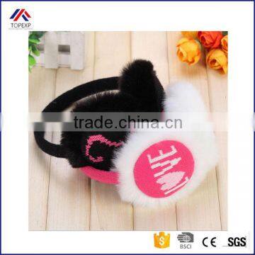 Character Jacquard Design Acrylic Warm Earmuffs