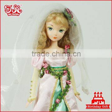 11'' pvc fashion doll sleeping beauty plastic doll