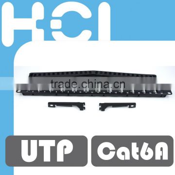 Network Solution 1U 24 Port Cat 6A Unshielded UTP Snap-In Type Discrete Patch Panel