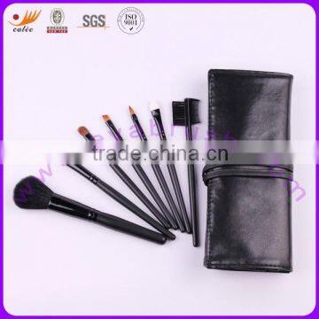 Seven-piece High-grade Goat/Nylon Brush Set With Black Cosmetic Bag photo-4