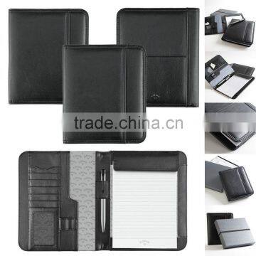 Junior Executive Black Leatherette Portfolio folder