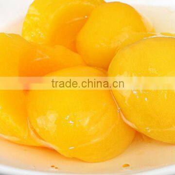 2016 crop Canned yellow peach halves in light syrup