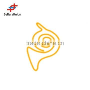 Promotional paper clips, customized metal paper clips in different shapes, colors, size