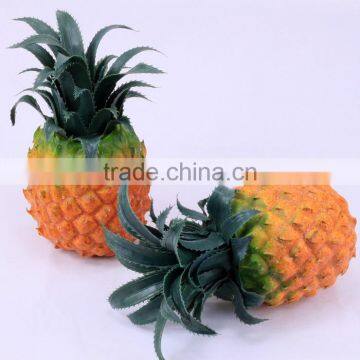 Decorative wholesale artificial fruit fake pineapple /Custom styrofoam fake pineapple for home deco