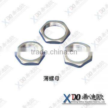 254SMO S31254 1.4547 Alloy59 Hardware Fastener Stainless Steel Hex Thin Nut m8 Hexagon Thin Nut photo-2
