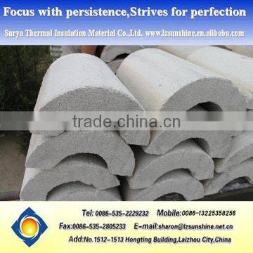 Heat Resistance Hydrophobic Perlite Insulation Pipe Cover