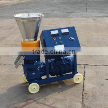 MKL225 reducer gear box roller moving flat die mixed wood pelletizer