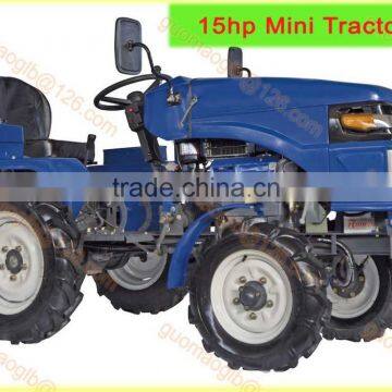 12/15hp, 4WD garden/ farm tractor, farm motoblok, mini tractor