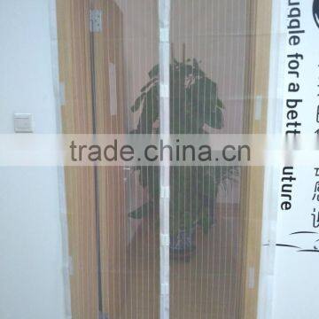 YS heavy duty mesh mosquito fly bug screen net magnetic screen door surtain white and black