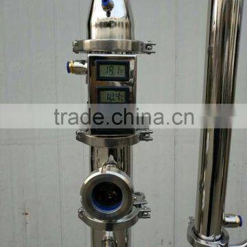 50L SS304 Bolier,3''stainless Steel Bubble Plate Reflux Tower ,ss304 Still With Parrot photo-3