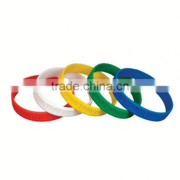Wholesale custom logo print silicone o ring bracelet