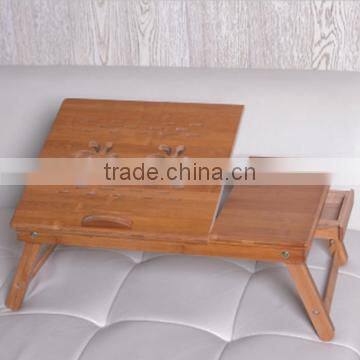 Portable Bamboo Folding Laptop Table Desk Stand Tray photo-4