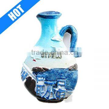 customized refrigerator magnet tourist 3D polyresin cyprus souvenirs