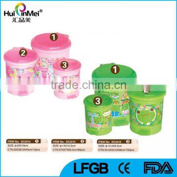 Multi Sizes Pedal Plastic Fancy Dustbin