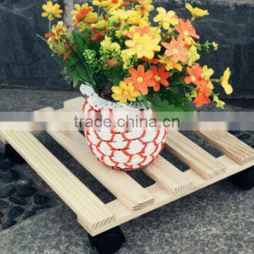 Popular wooden plant pot trolley