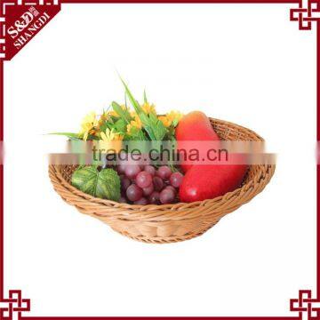 PE Rattan Handmade Woven Customized Supermarket Kitchen Storage Bread Basket photo-4