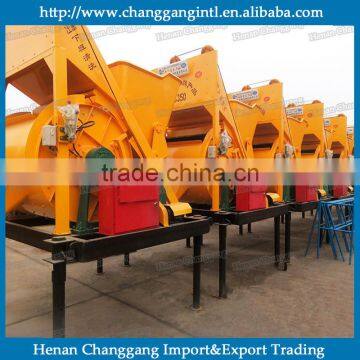 large construction site auto concrete mixer