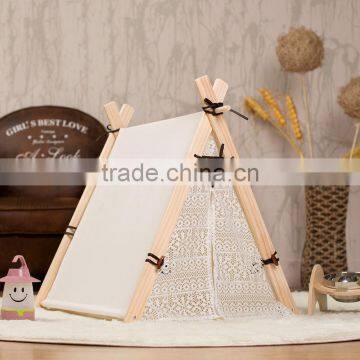 2016 best-selling dog cat pet furry babies house bunk bed tent carrier cage teepee tipi soft Factory for wholesale