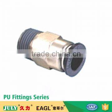 JULY Made High Quality SPC Small Plastic Push-in Air Pneumatic Stop Valves photo-2