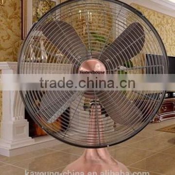 16 inch(40CM) electric retro metal table fan/16inch metal fan brushed nickel finish