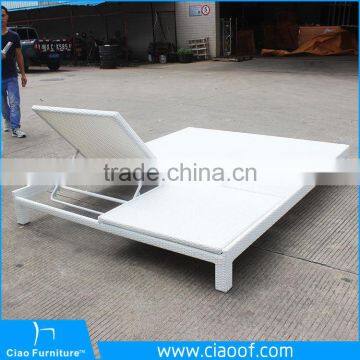 Rattan Double Recliner Lounge Bed photo-3