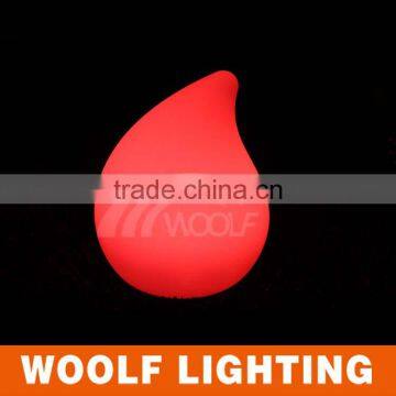 Plastic Rechargeable 16 Colors RGB Waterproof LED Peach Light photo-3