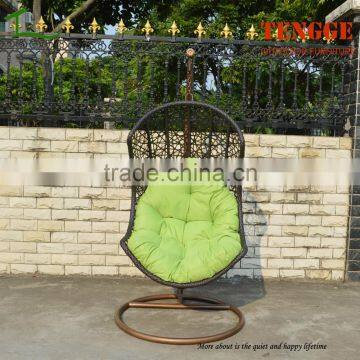 Single Seat White Rattan Hanging Chair for Outdoor photo-4