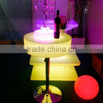 HUAJUN Popular Style Wooden Bar Counter Design /bar Counter Furniture With Led Light photo-2