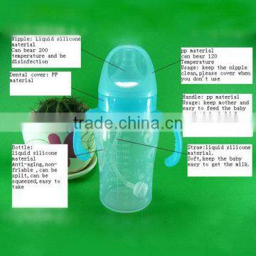 BPA free silicone baby bottle for baby