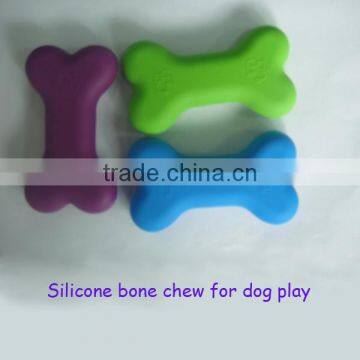 FDA / LFGB food grade dog chew toys silicone bone