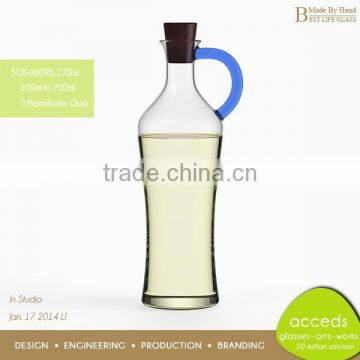 Lead Free Handmade Sauce Vinegar Glass Bottles photo-4