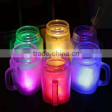 Long Style White Maison Glass Bottle With Straw Hole in the Middle photo-3