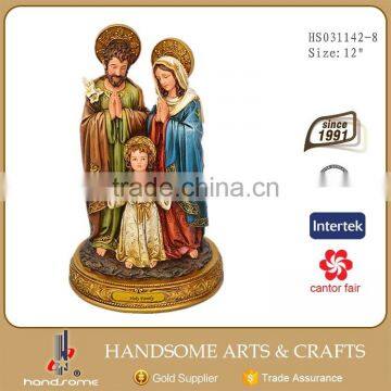 7.5 Inch Resin Home Decor Religious Items Hand Holy Family Statues photo-2