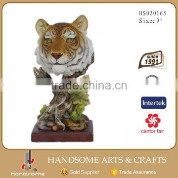 10X5.5X11 Inch Resin Lifelike Home and Garden Decoration Animal Sculpture Tiger Statue photo-3