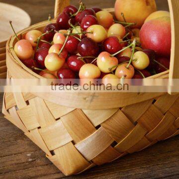 Wholesale Cheap Water Fir Wood Chip Fruit Basket