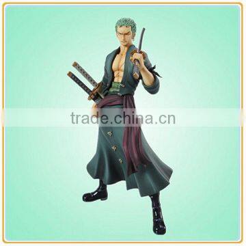 Customized pvc japanese Animation One Piece zoro action figure model