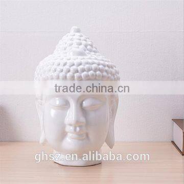 Customized Plastic Buddha Statue White Resin photo-2