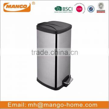Pedal Stainless Steel Garbage Trash Bin photo-3