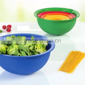 Set of 5 kitchen utensil/Plastic set of 5 mixing bowl