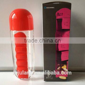 Hot Sale Plastic 7 Day Pill Box Water Bottle/Plastic 7 Day Pill Box Water Bottle photo-4