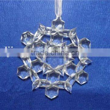 Clear Acrylic Christmas Snowflake Hanging Decorations Supplier photo-2