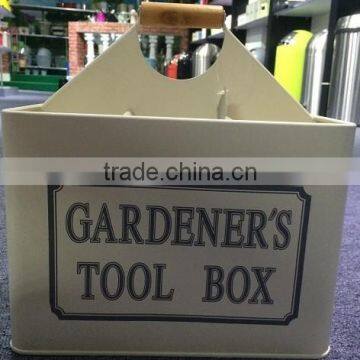 Peg Box (Gardener's Tool Box with Wooden Handle), MSO-151